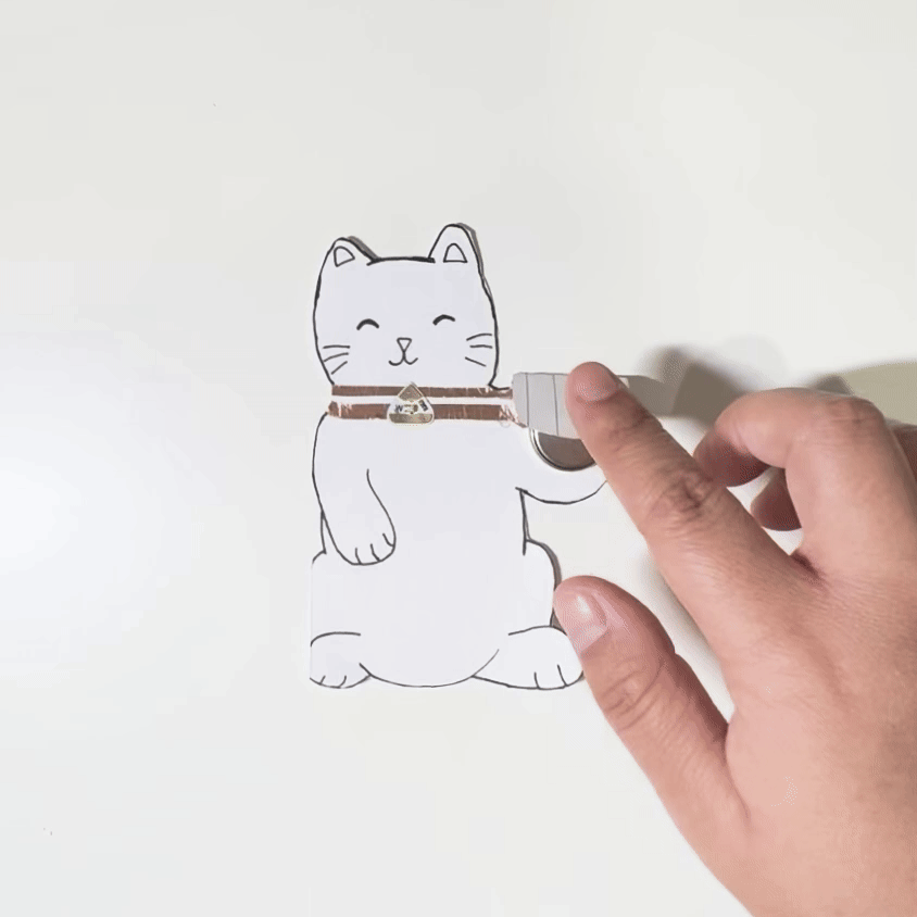 Video demo of the lucky cat circuit.