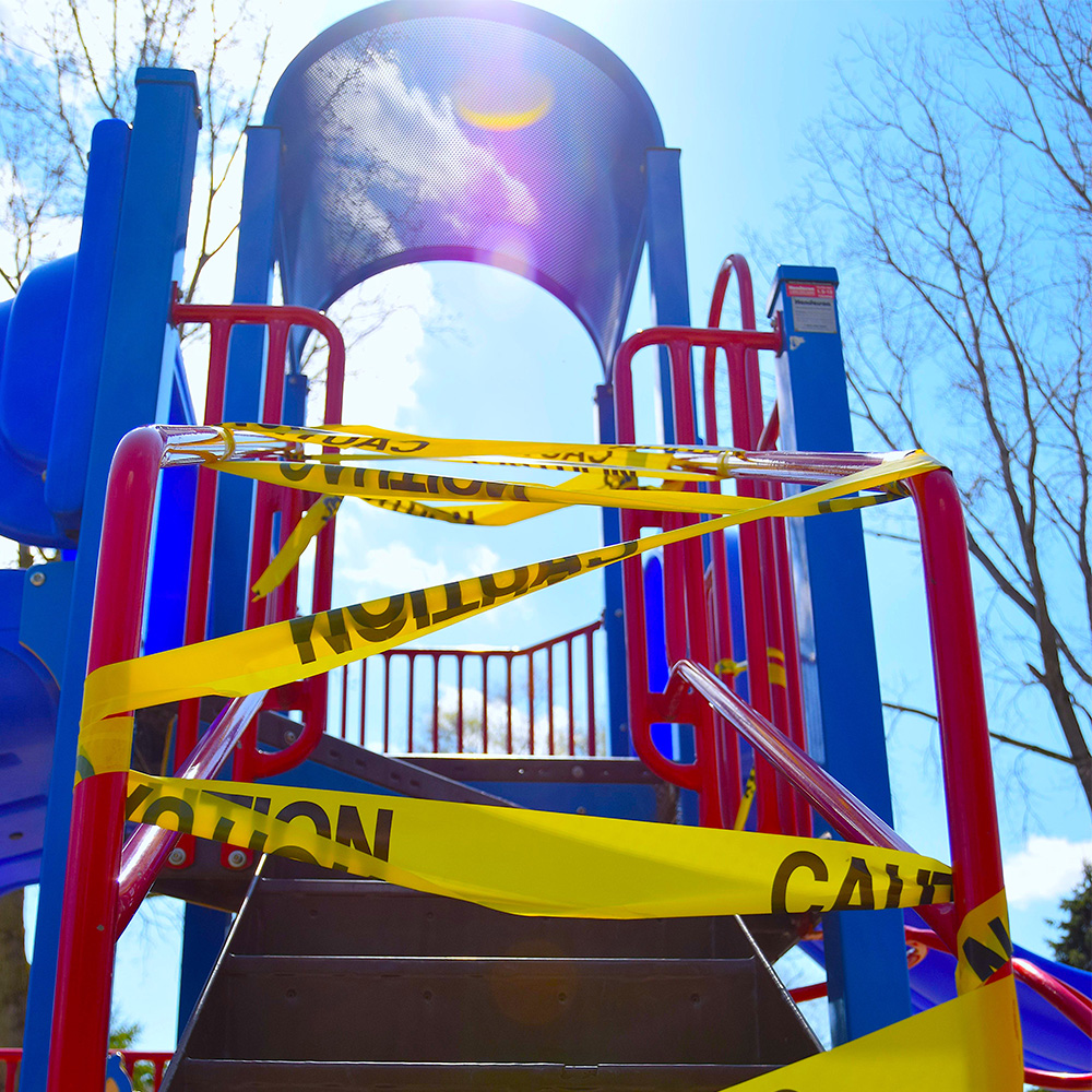 This is a photo I took of the playground During the peak of Covid while I was completing my quarantine journal.