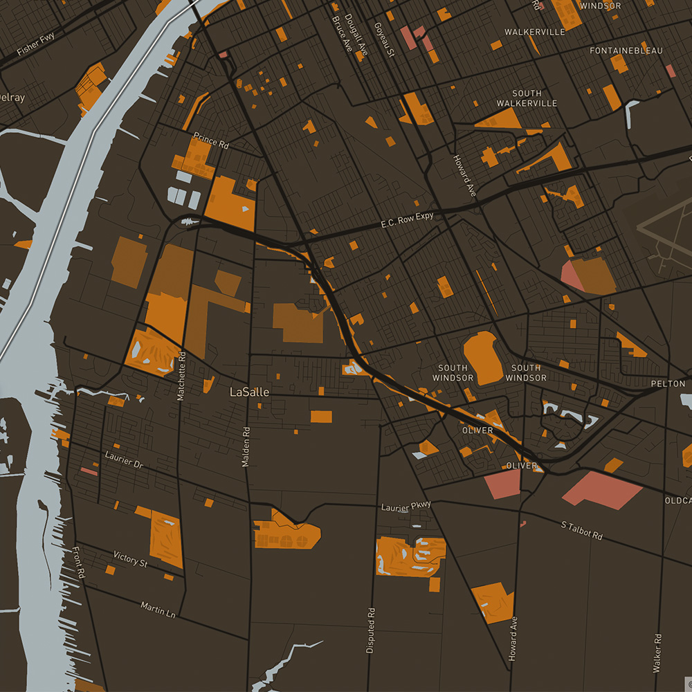 Mapbox Cartogram of my childhood home.